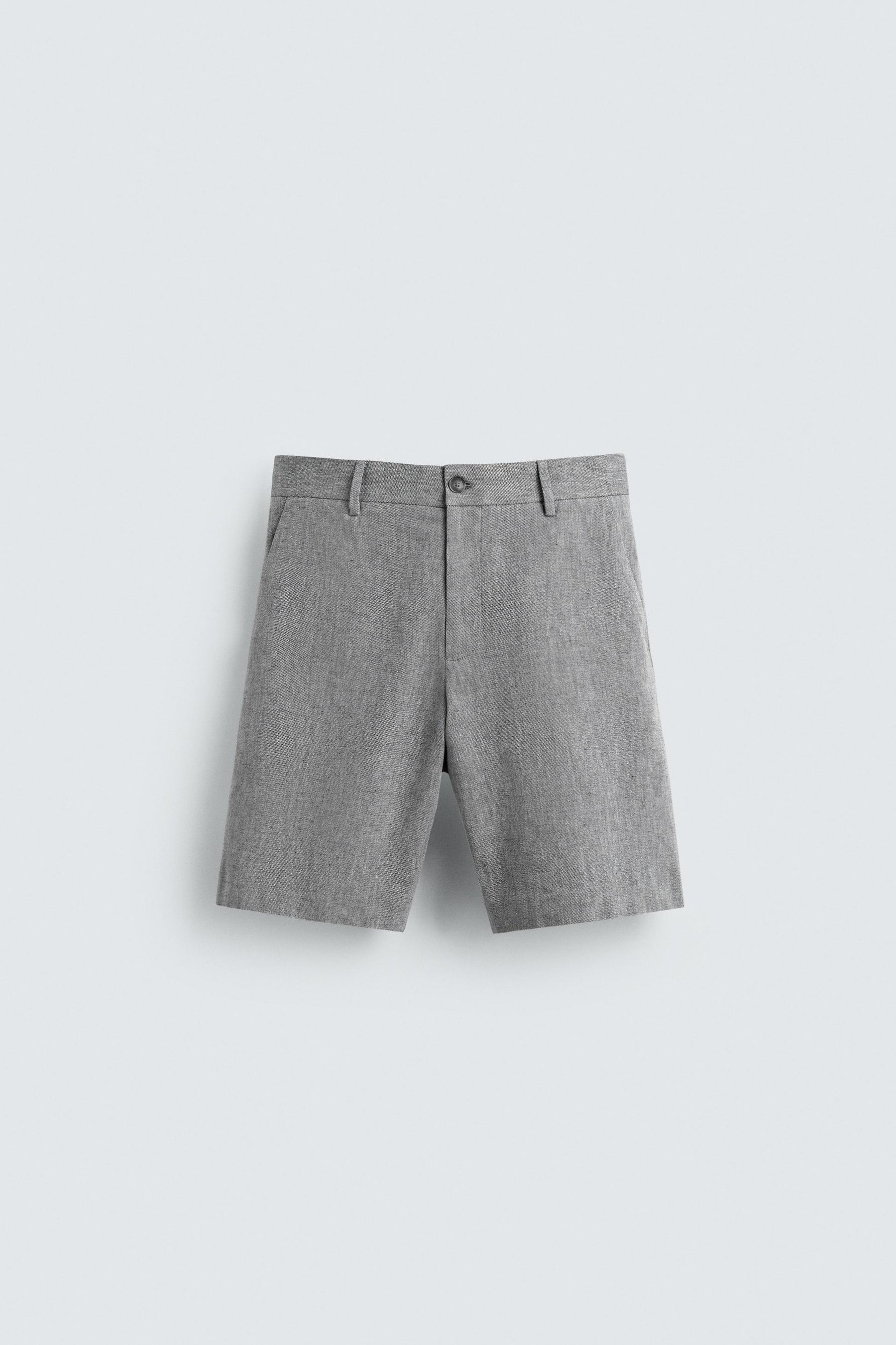 COTTON/LINEN BERMUDA SHORTS - Image 6