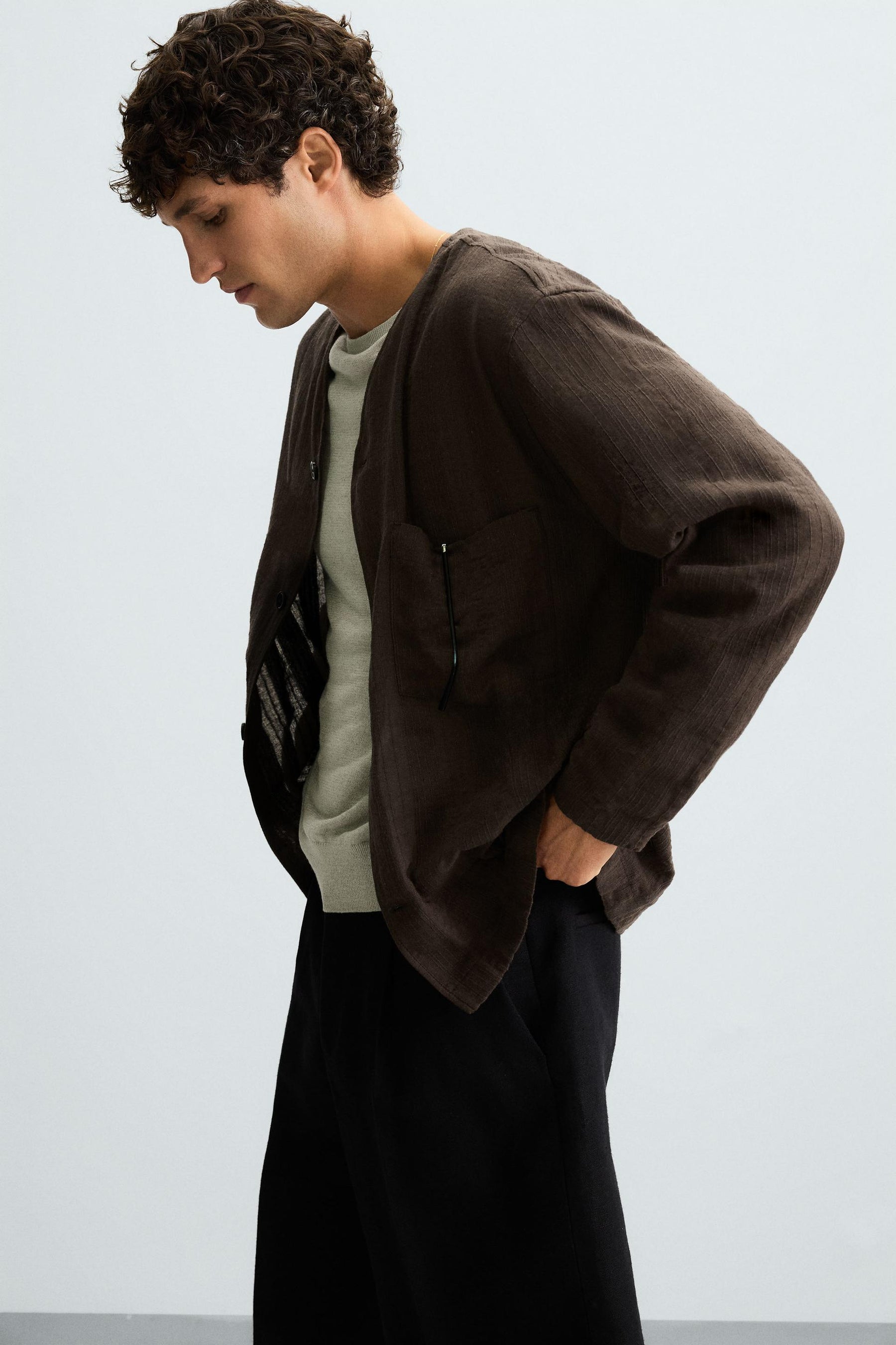 STRIPED JACQUARD SHIRT - Image 6