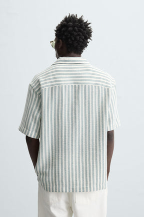 HERRINGBONE TEXTURED POLO SHIRT - Image 3