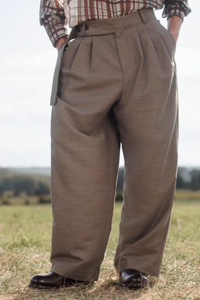 LIMITED EDITION WIDE-LEG TROUSERS WITH BELT - Image 3