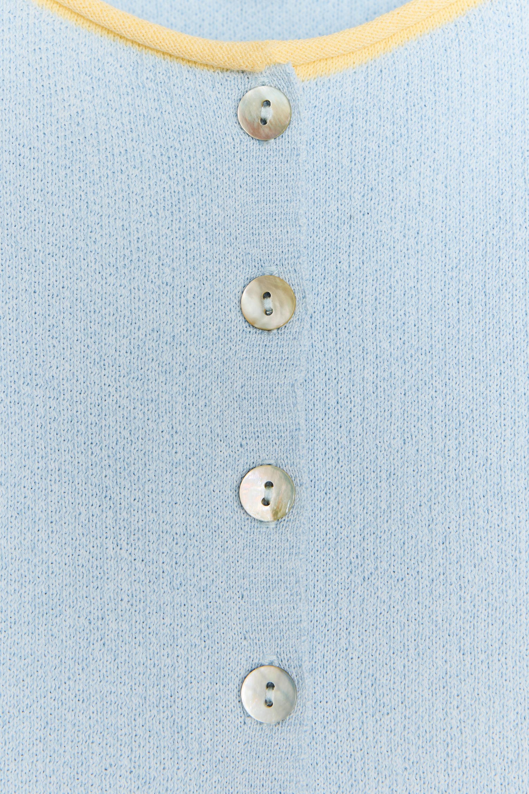 KNIT TOP WITH CONTRAST TRIMS - Image 5