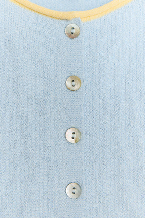 KNIT TOP WITH CONTRAST TRIMS - Image 5