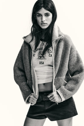 Contrasting Trim Cardigan