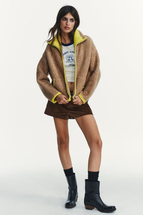 Contrasting Trim Cardigan