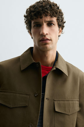 COTTON BLEND TECHNICAL JACKET - Image 5