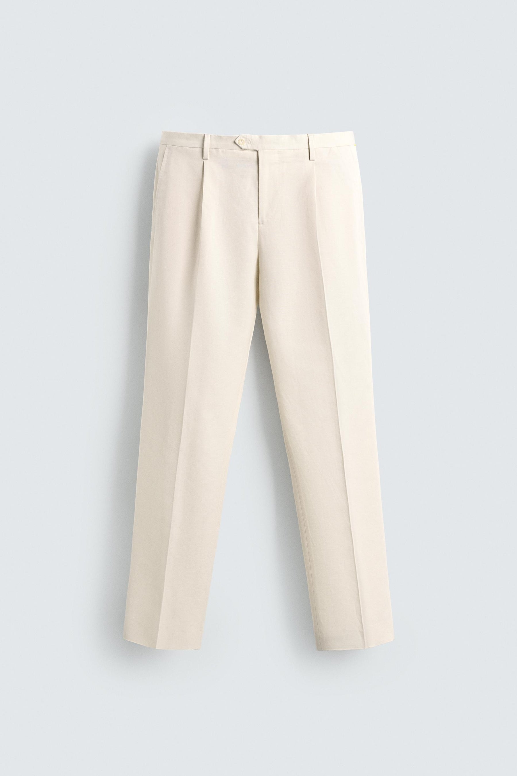 REGULAR FIT PLEATED TROUSERS - Image 7