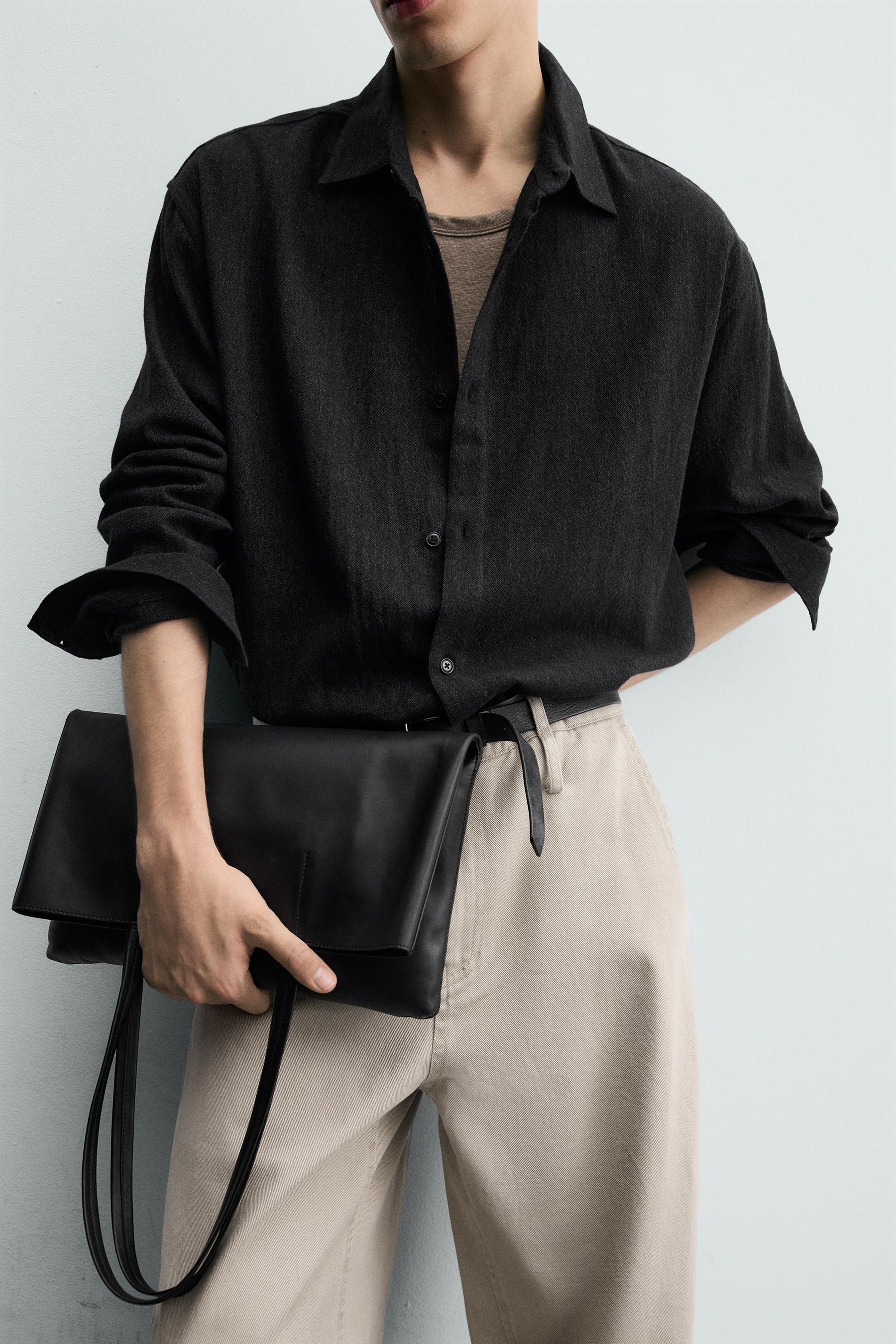 COTTON BLEND TEXTURED SHIRT - Image 6