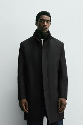 Detachable Collar Coat