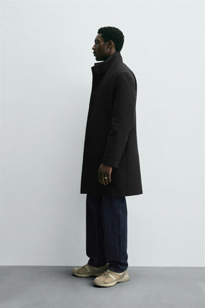 Detachable Collar Coat