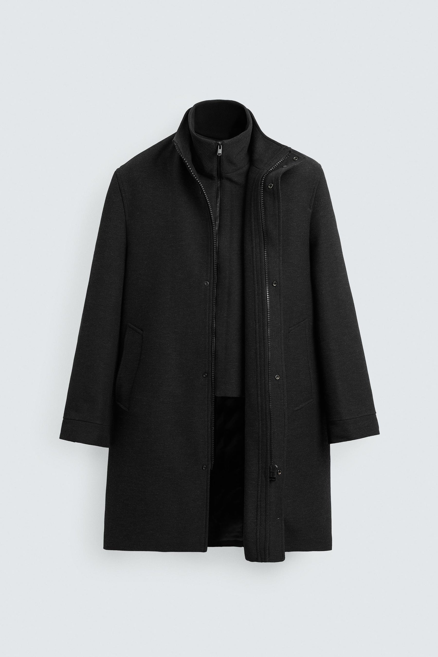 Detachable Collar Coat