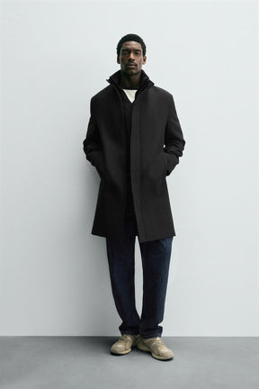 Detachable Collar Coat