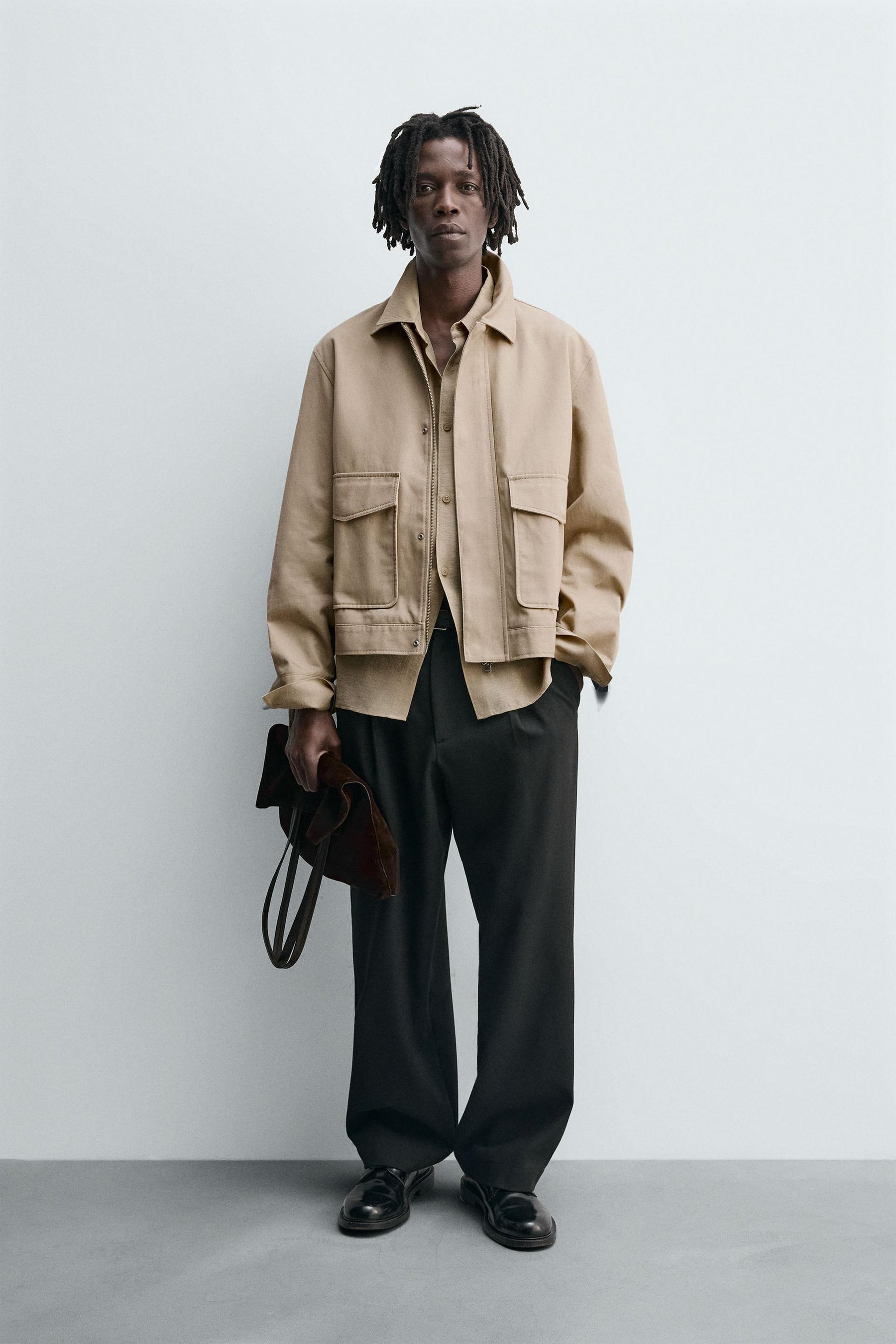 TWILL TEXTURED JACKET - Image 1