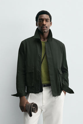 REGULAR FIT JACKET WITH POCKETS - Image 2