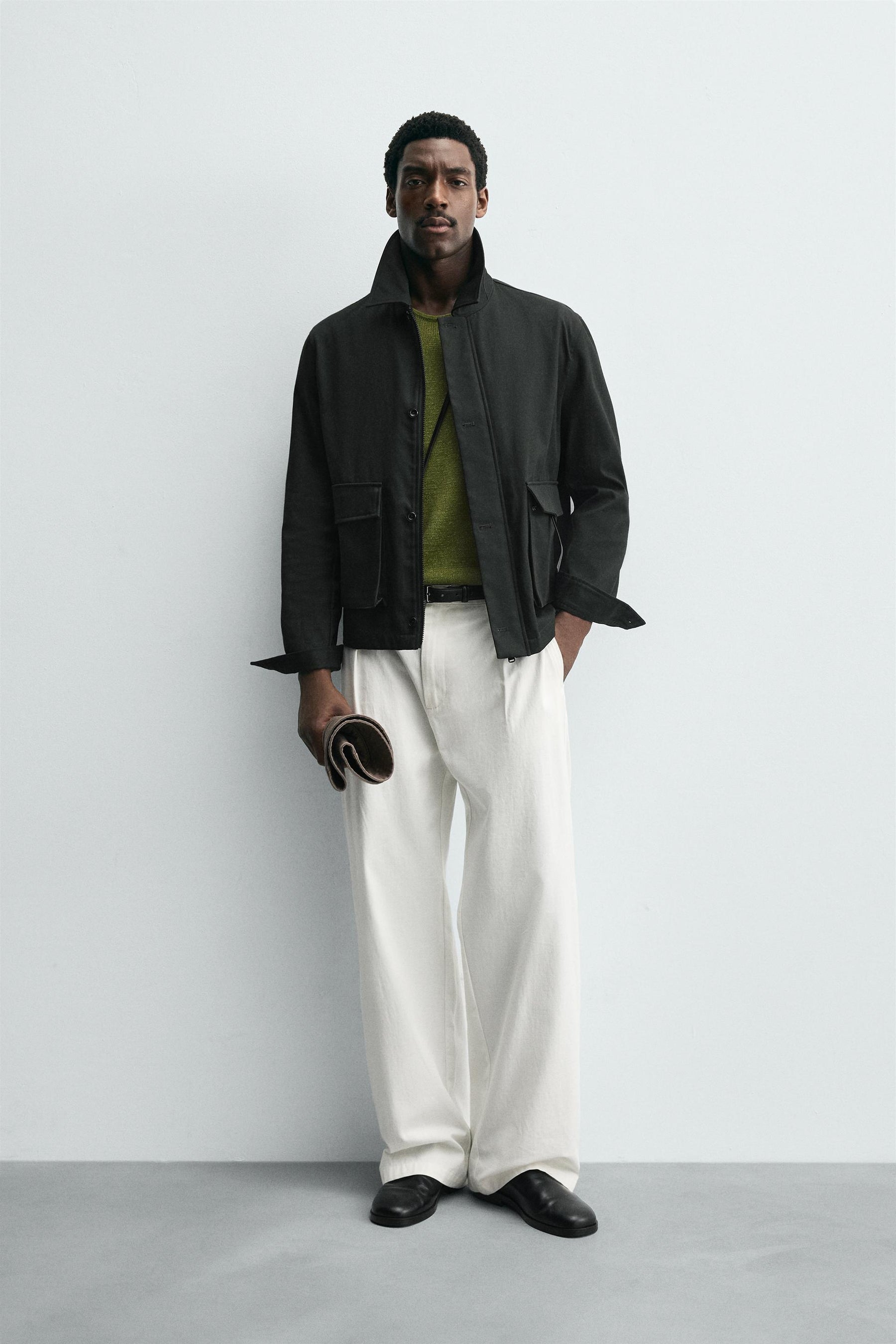 REGULAR FIT JACKET WITH POCKETS - Image 1