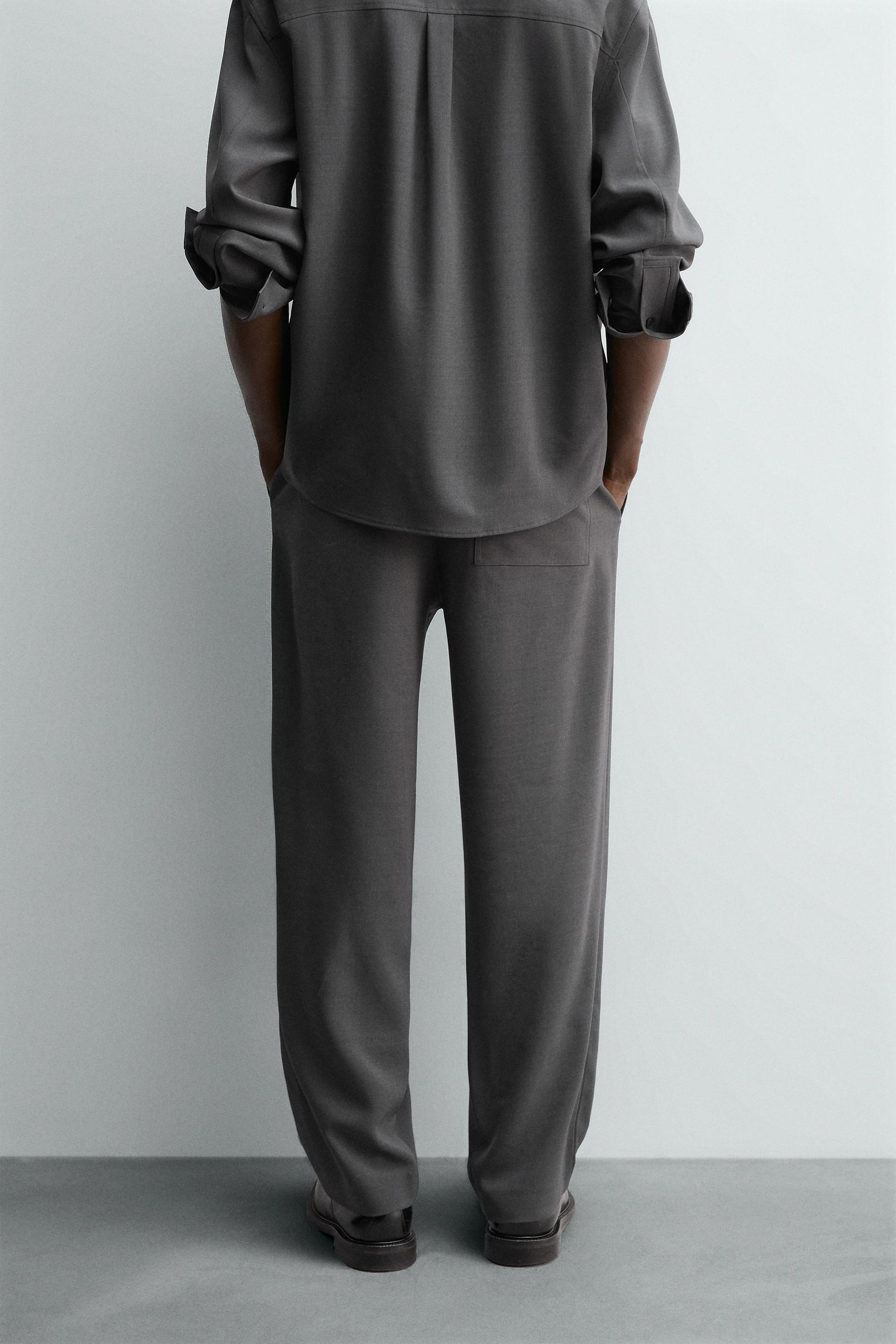 RELAXED FIT FLOWING TROUSERS - Image 3