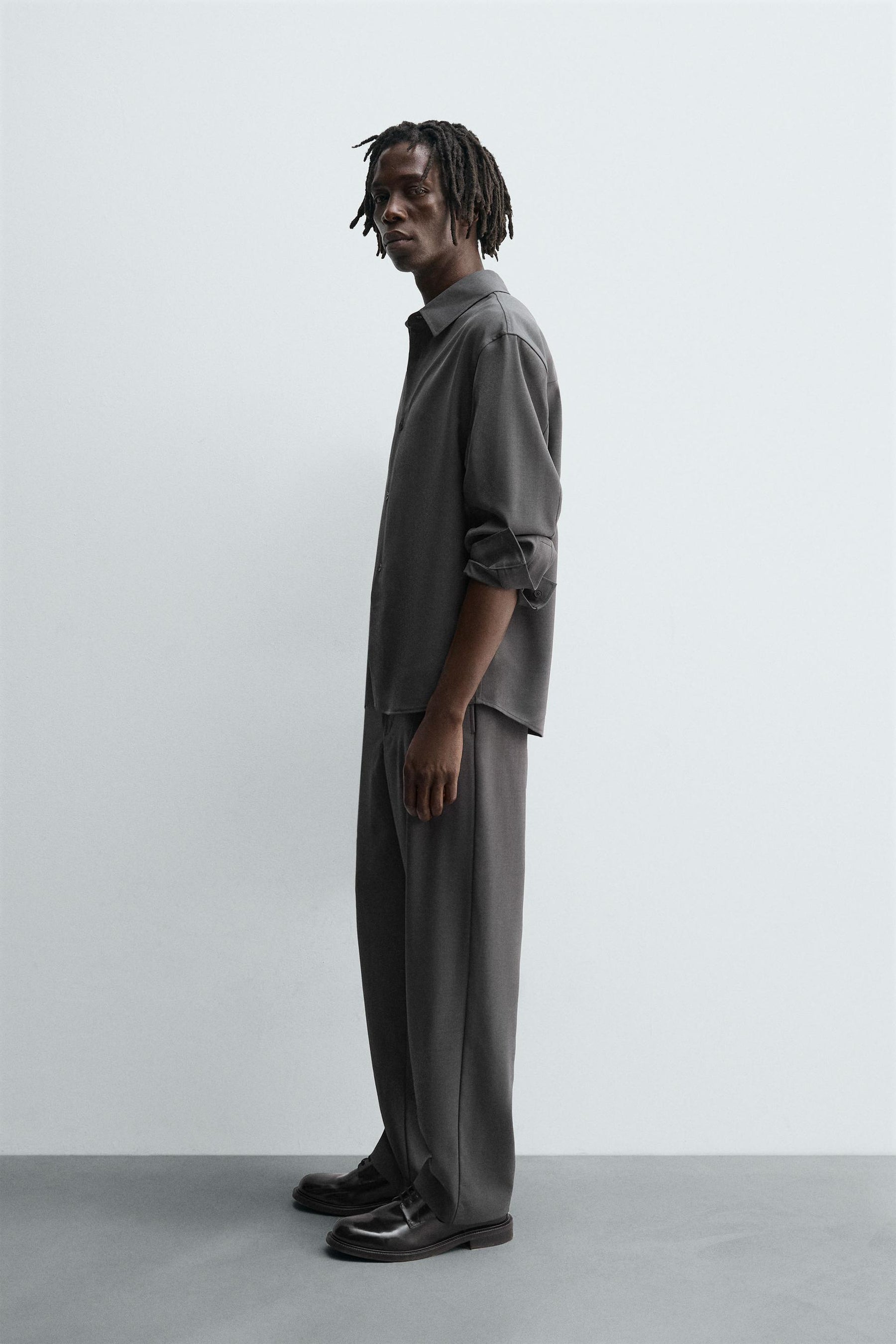 RELAXED FIT FLOWING TROUSERS - Image 4