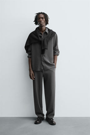 RELAXED FIT FLOWING TROUSERS - Image 1