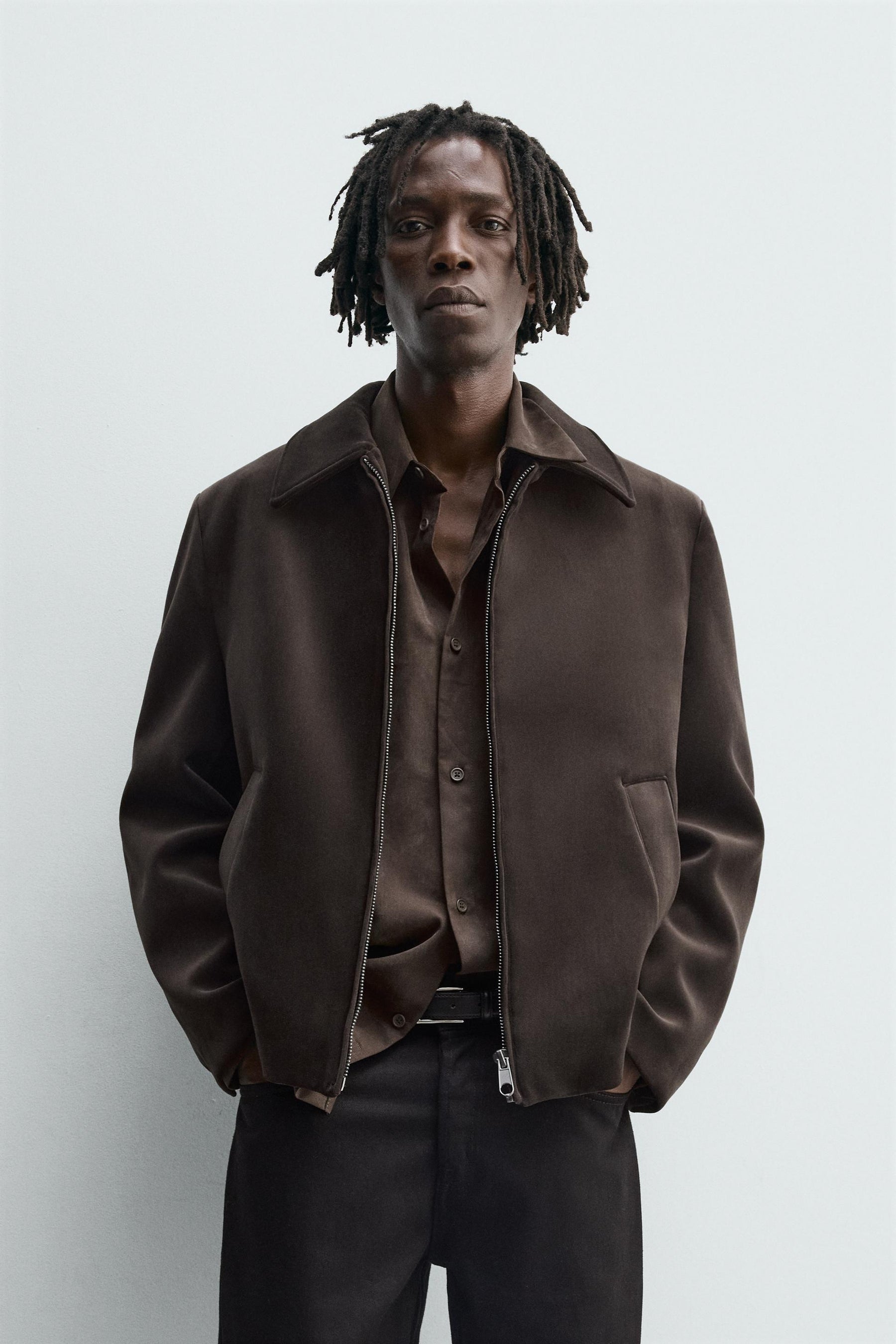 REGULAR FIT VELVET JACKET - Image 2