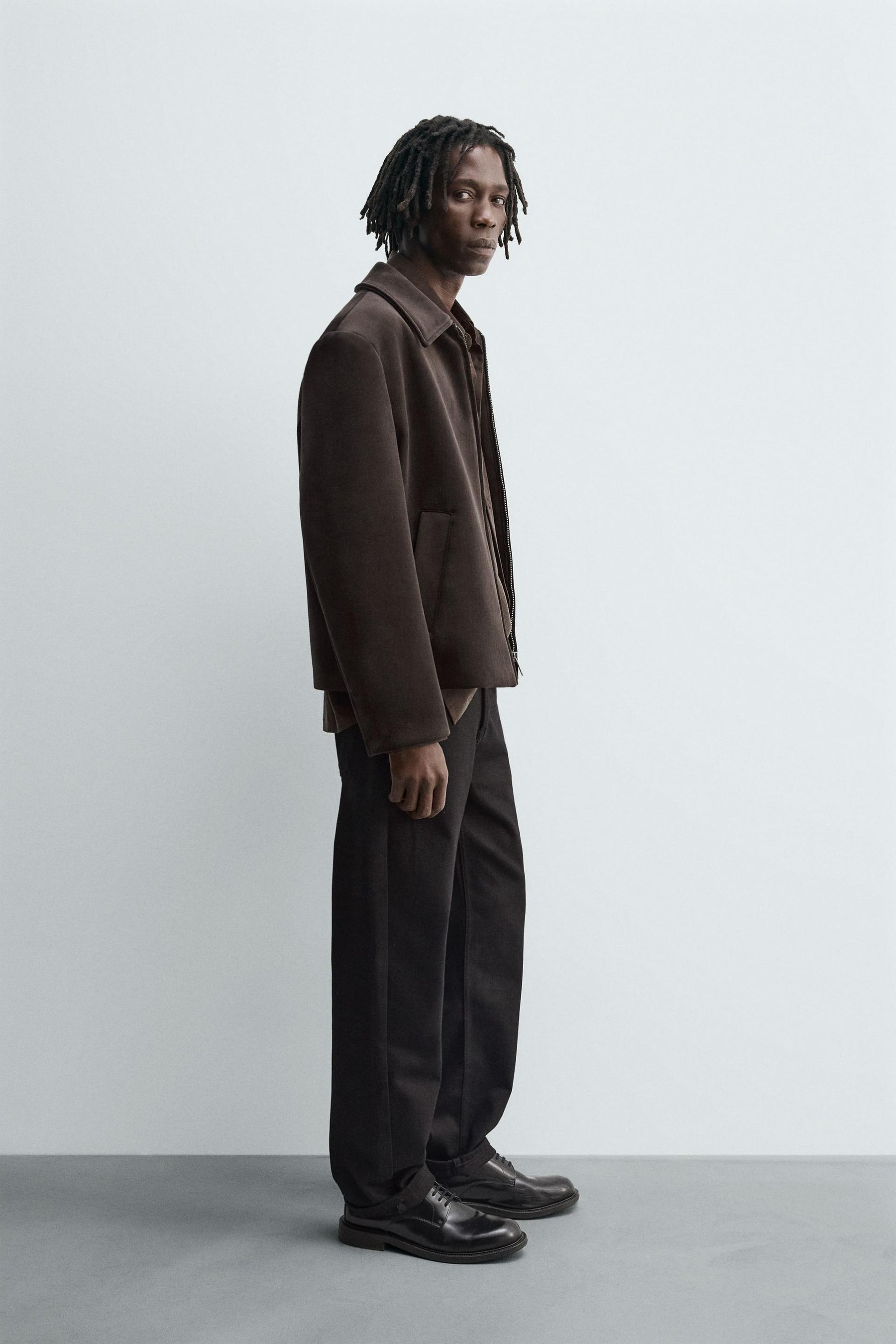 REGULAR FIT VELVET JACKET - Image 4