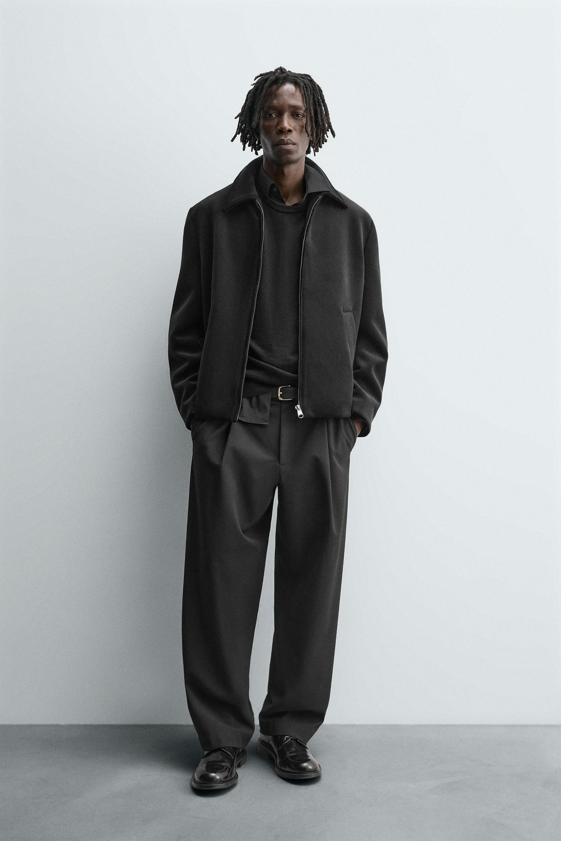 REGULAR FIT VELVET JACKET - Image 1