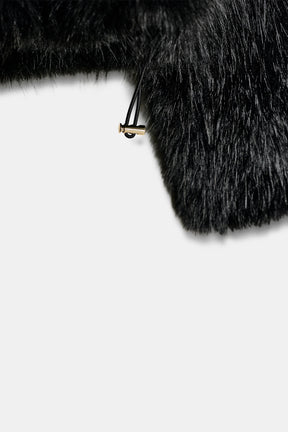 Faux Fur Hooded Coat