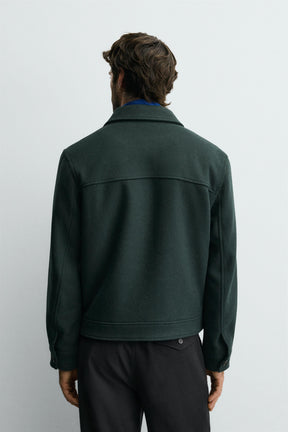 WOOL-BLEND JACKET WITH ZIP - Image 3