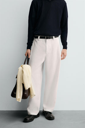 FLOWING TROUSERS WITH SIDE PLEATS - Image 2