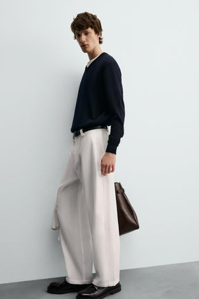FLOWING TROUSERS WITH SIDE PLEATS - Image 7