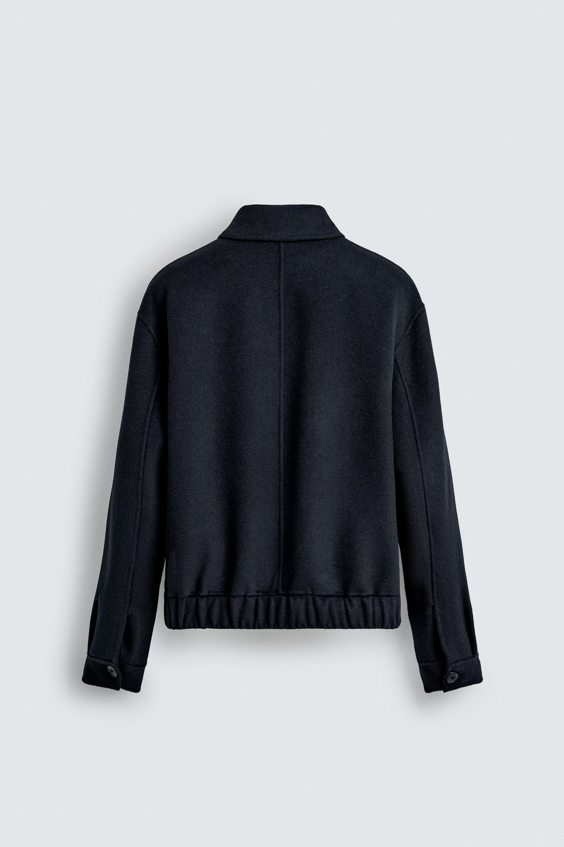 CROPPED FIT WOOL BLEND OVERSHIRT - Image 7