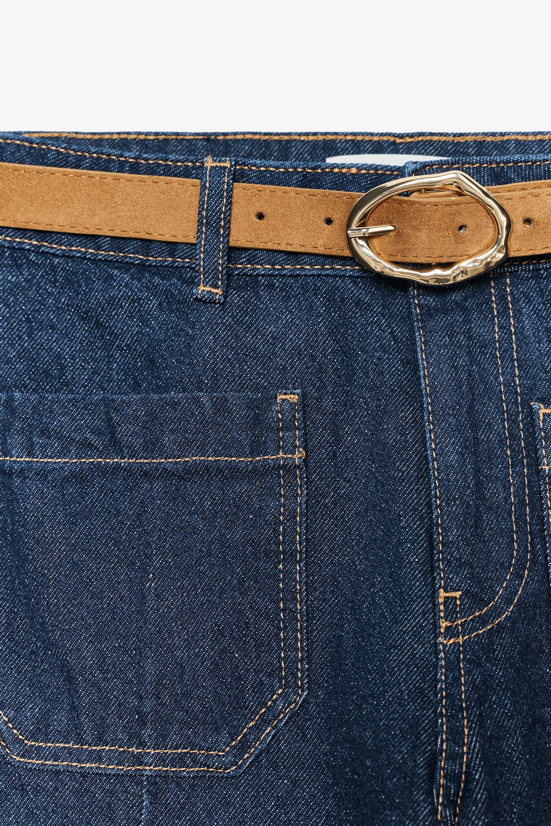 High-waist cropped jeans