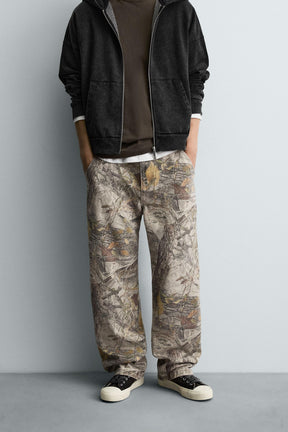 ABSTRACT PRINT CARPENTER TROUSERS - Image 2