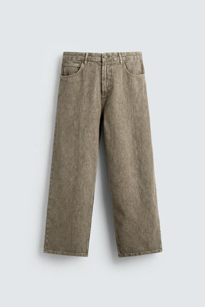 FADED PRINT BAGGY FIT TROUSERS - Image 6