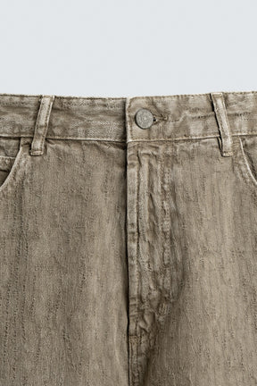 FADED PRINT BAGGY FIT TROUSERS - Image 8