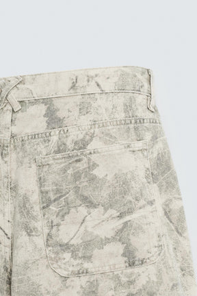 ABSTRACT PRINT RELAXED FIT BERMUDA SHORTS - Image 8