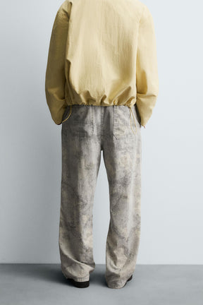 ABSTRACT PRINT RELAXED FIT TROUSERS - Image 3