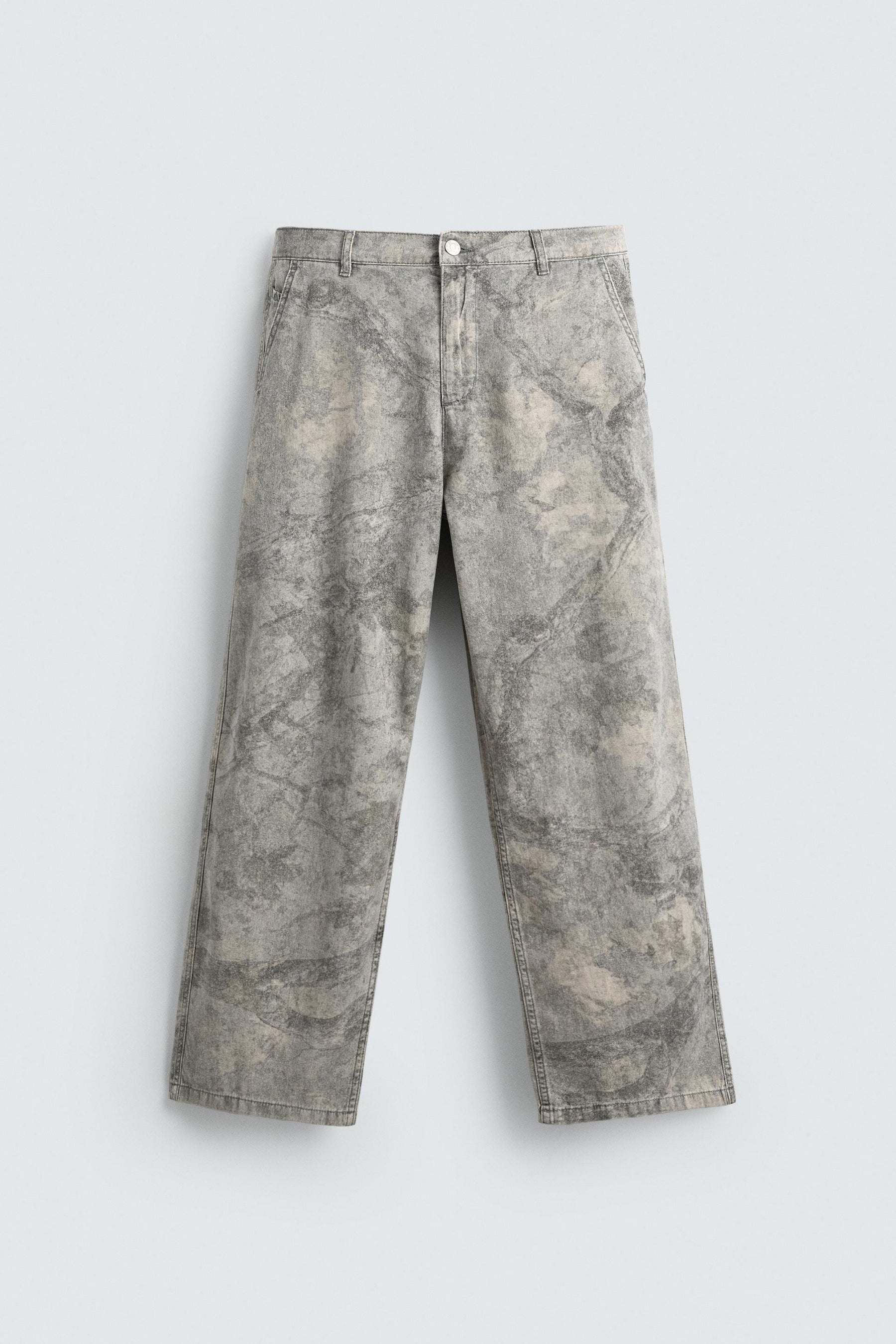 ABSTRACT PRINT RELAXED FIT TROUSERS - Image 6
