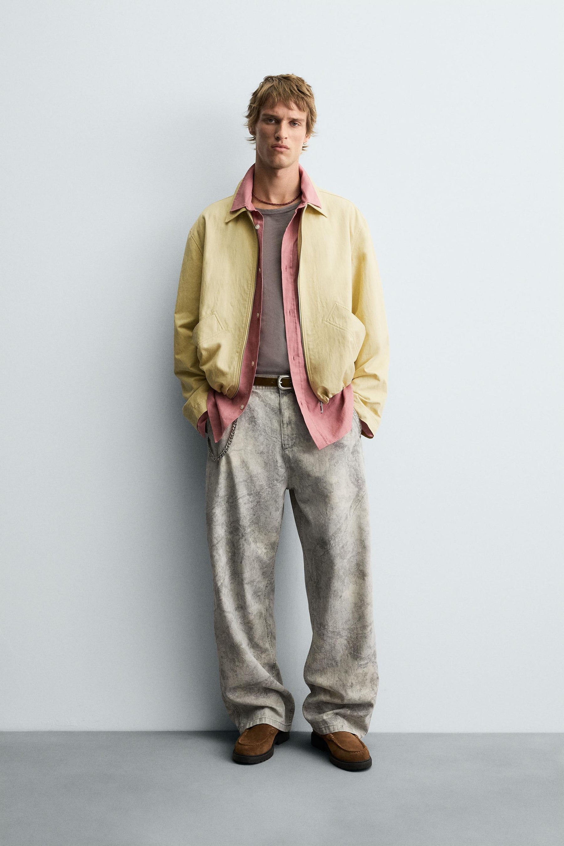 ABSTRACT PRINT RELAXED FIT TROUSERS - Image 1