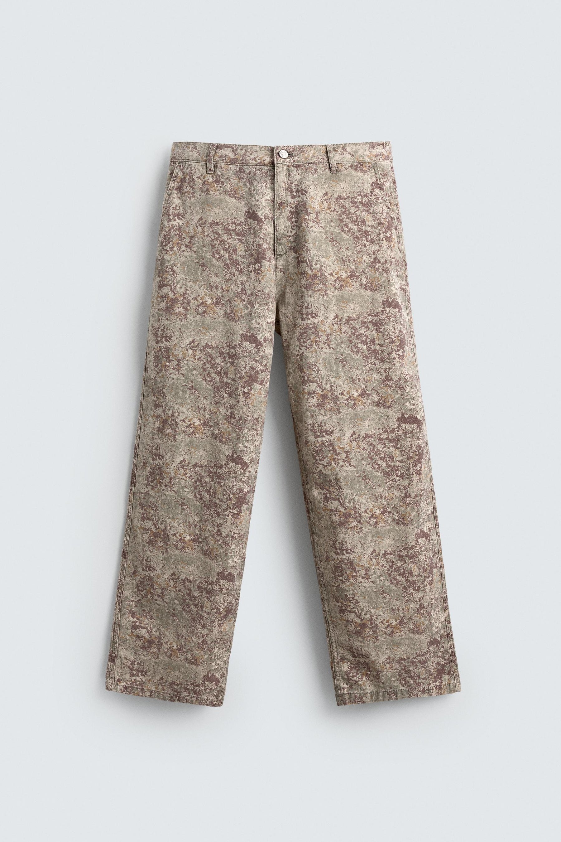 ABSTRACT PRINT RELAXED FIT TROUSERS - Image 7