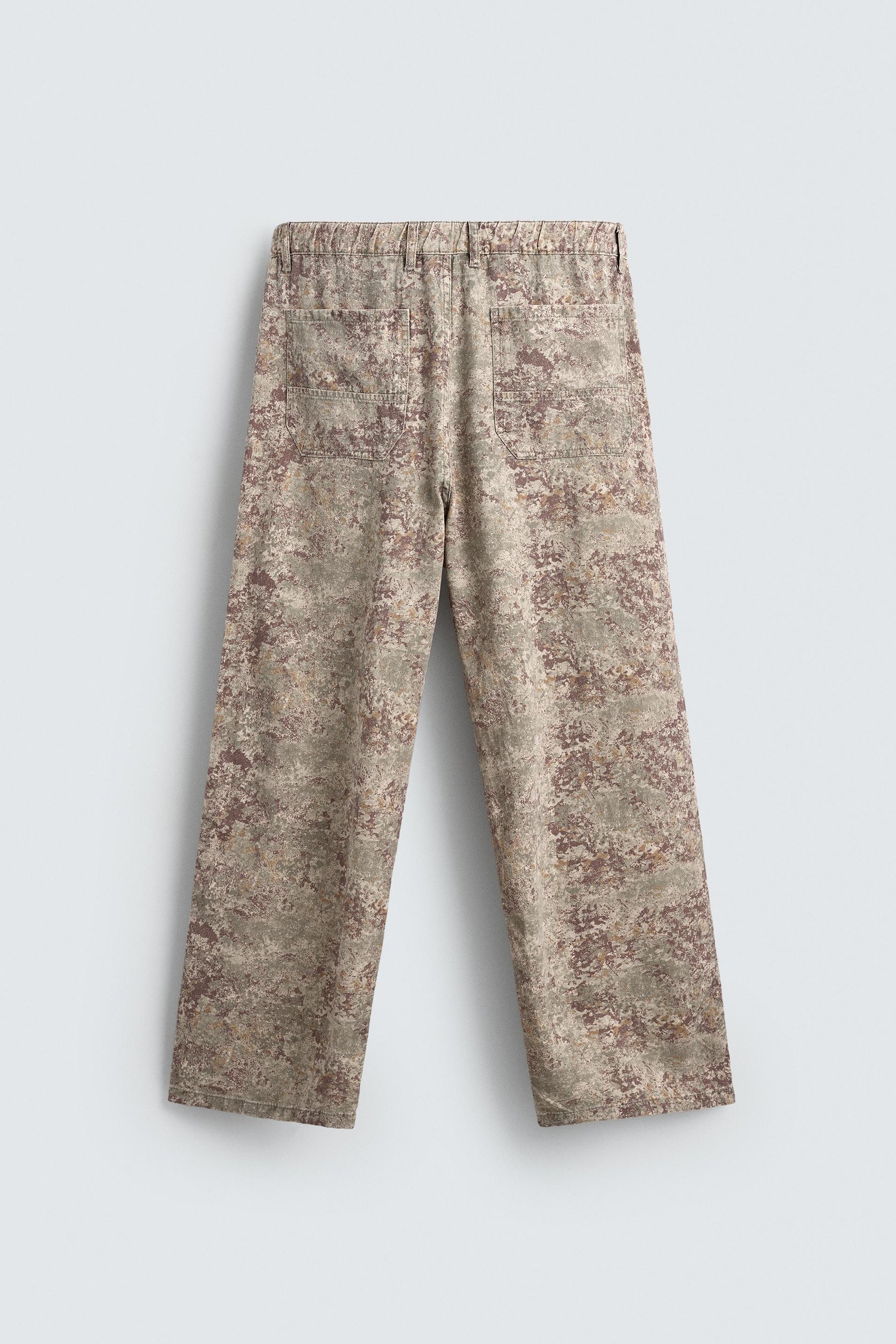 ABSTRACT PRINT RELAXED FIT TROUSERS - Image 8