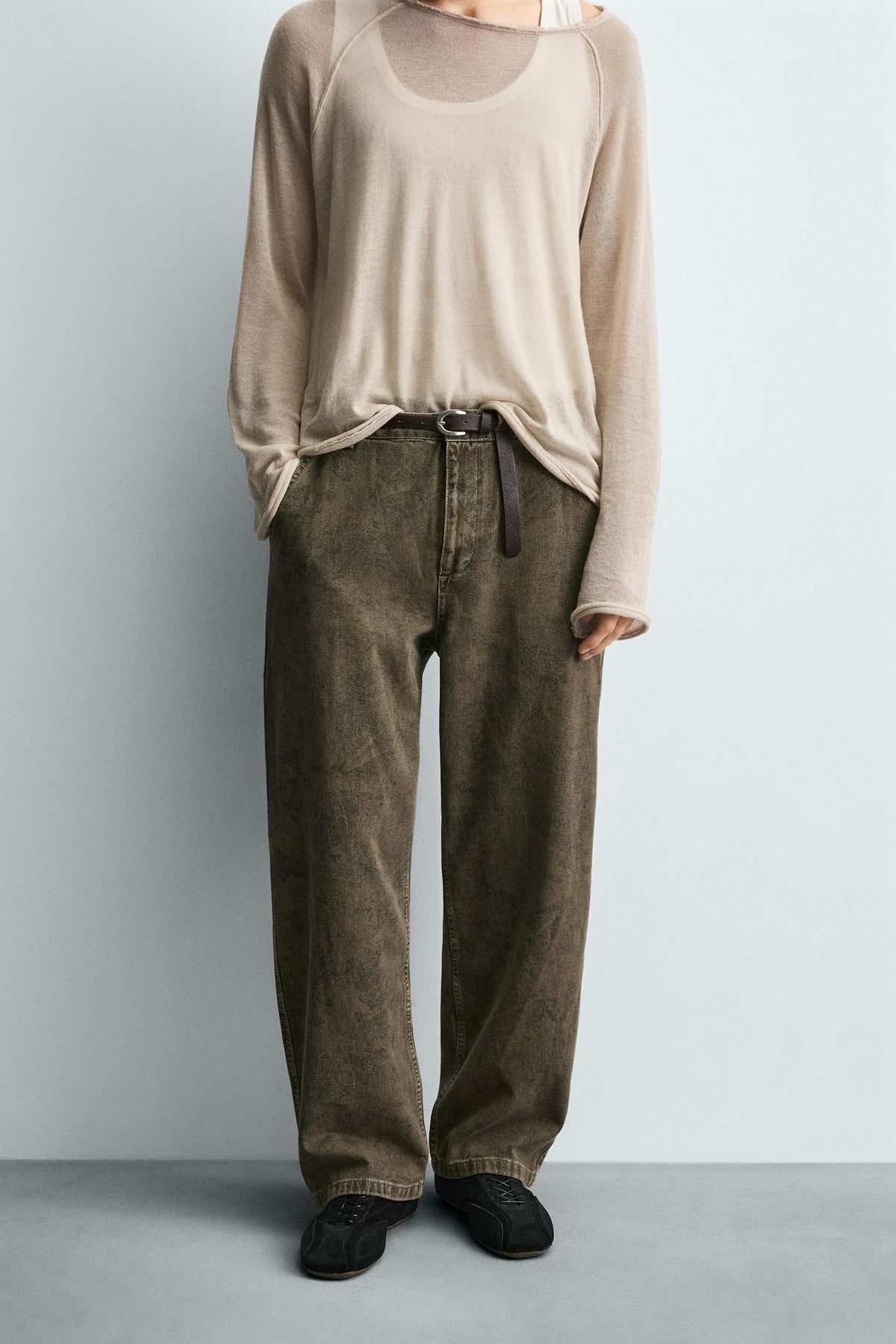 ABSTRACT PRINT CARPENTER TROUSERS - Image 2