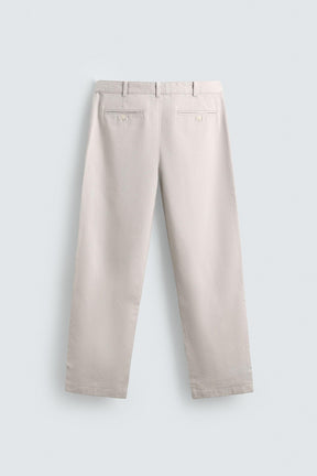 RELAXED FIT PLEATED TROUSERS - Image 7