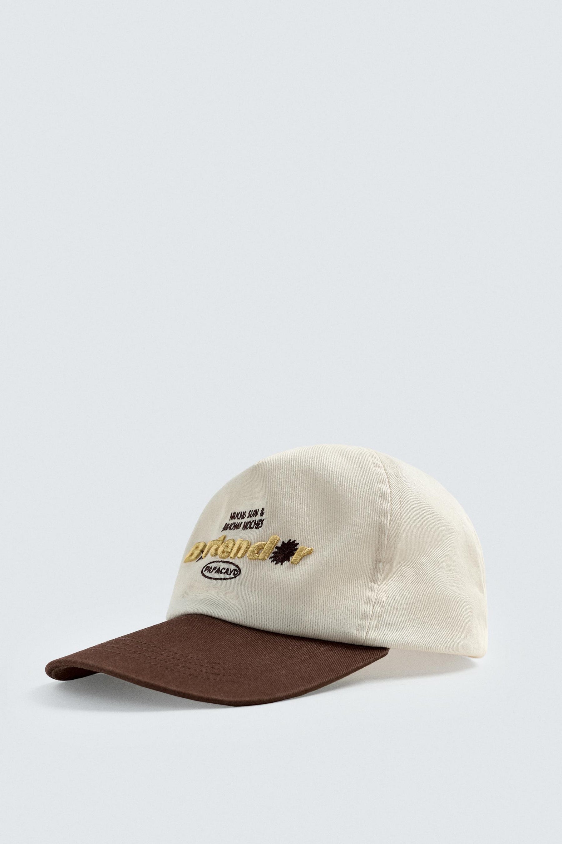 EMBROIDERED FLAT PEAK CAP - Image 1