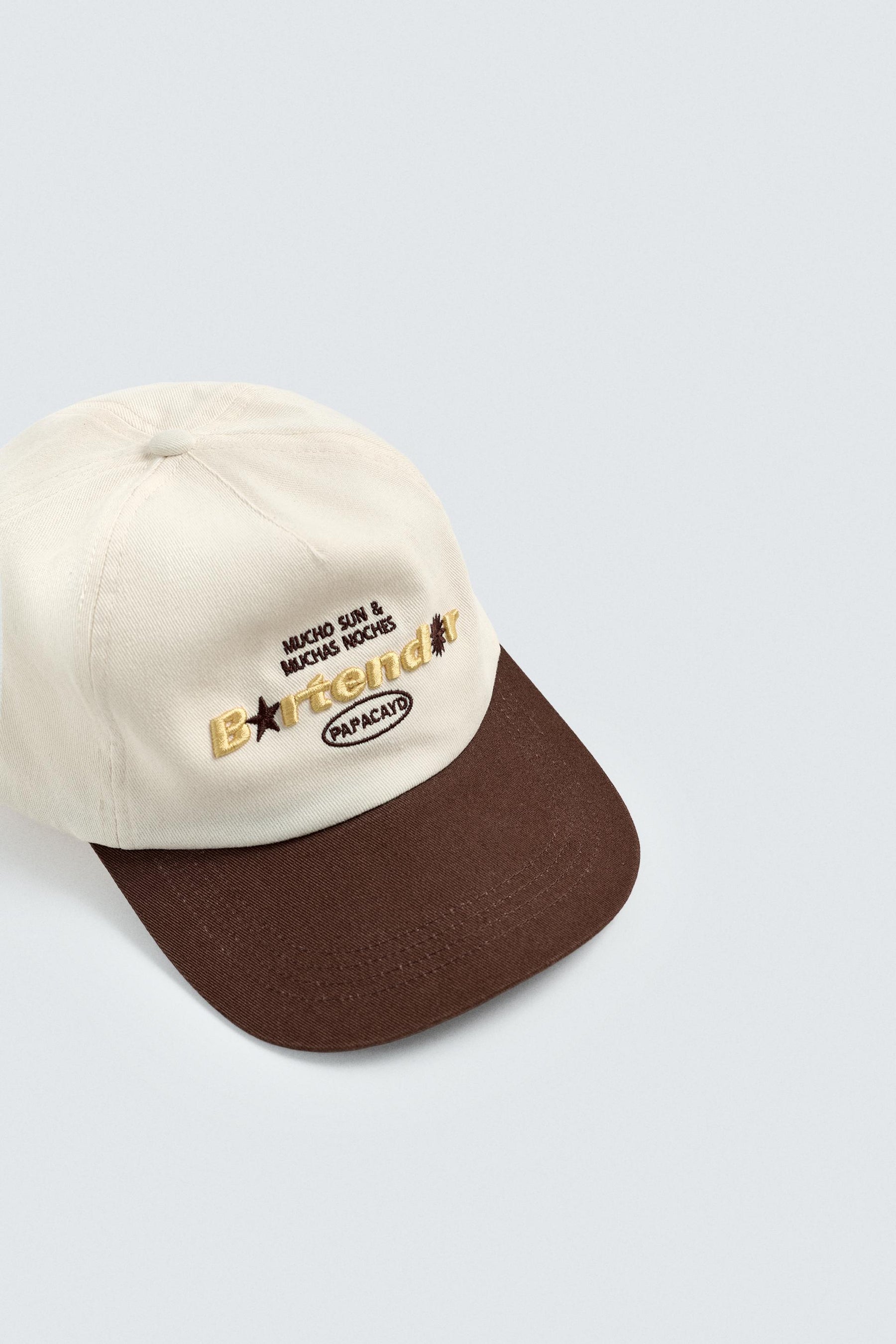 EMBROIDERED FLAT PEAK CAP - Image 3