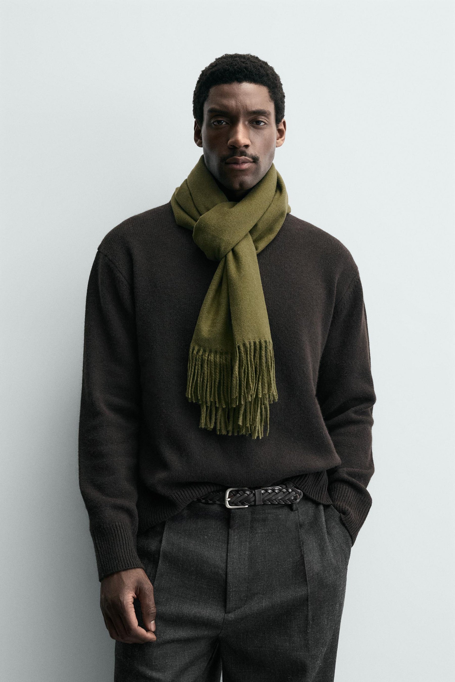 FRINGED SCARF - Image 1