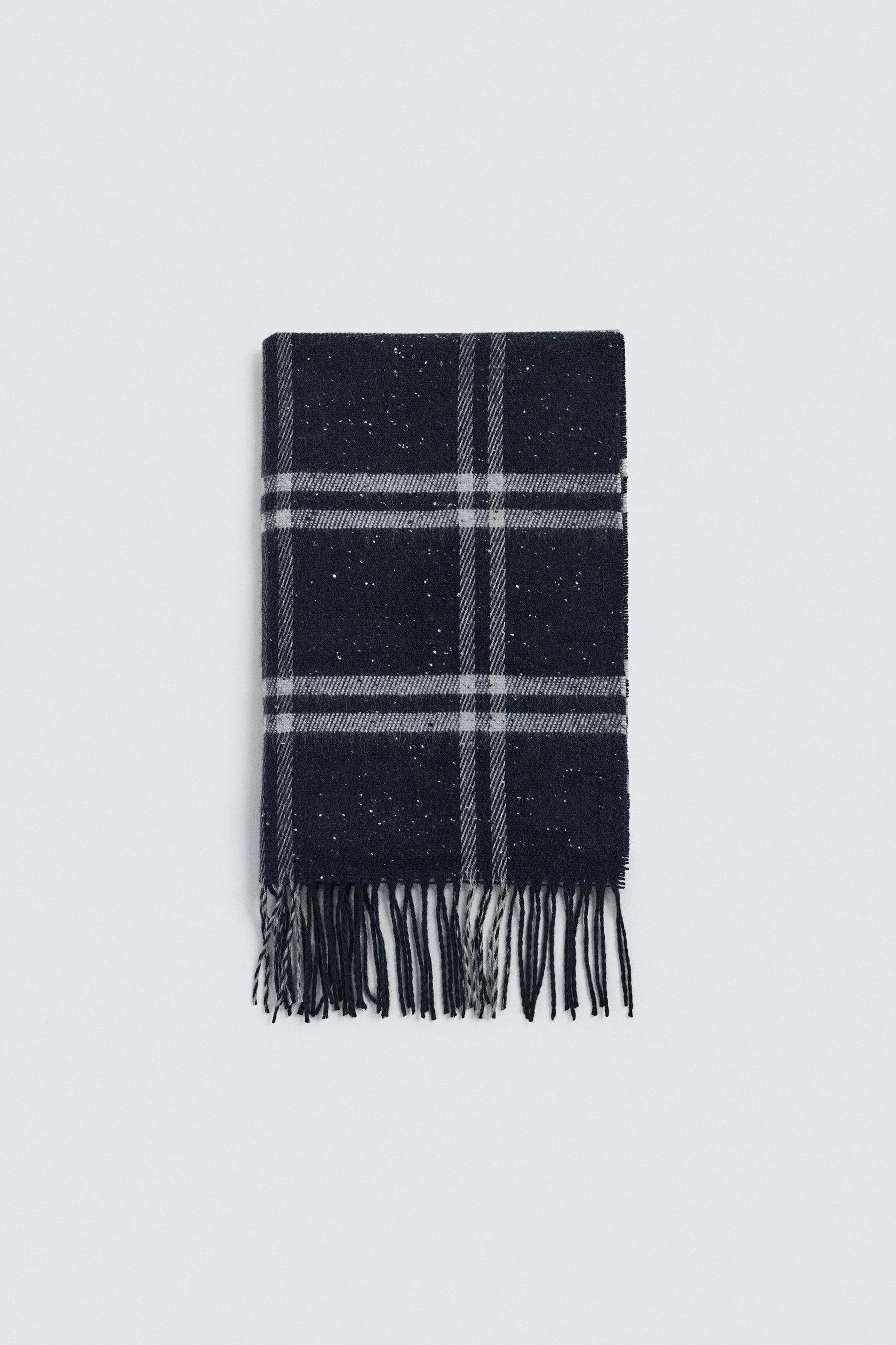 CHECK WOOL BLEND SCARF - Image 4