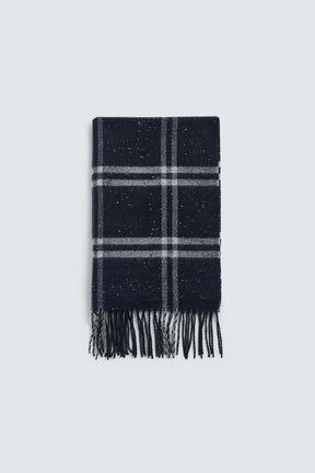 CHECK WOOL BLEND SCARF - Image 4