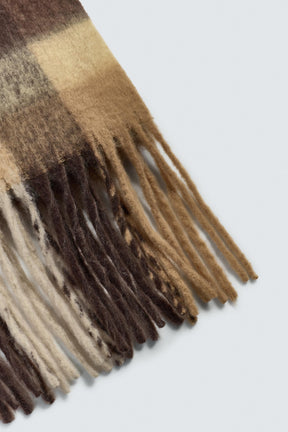 BRUSHED CHECK SCARF - Image 5