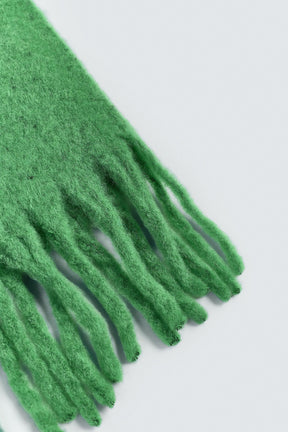 BRUSHED TEXTURED FRINGED SCARF - Image 3