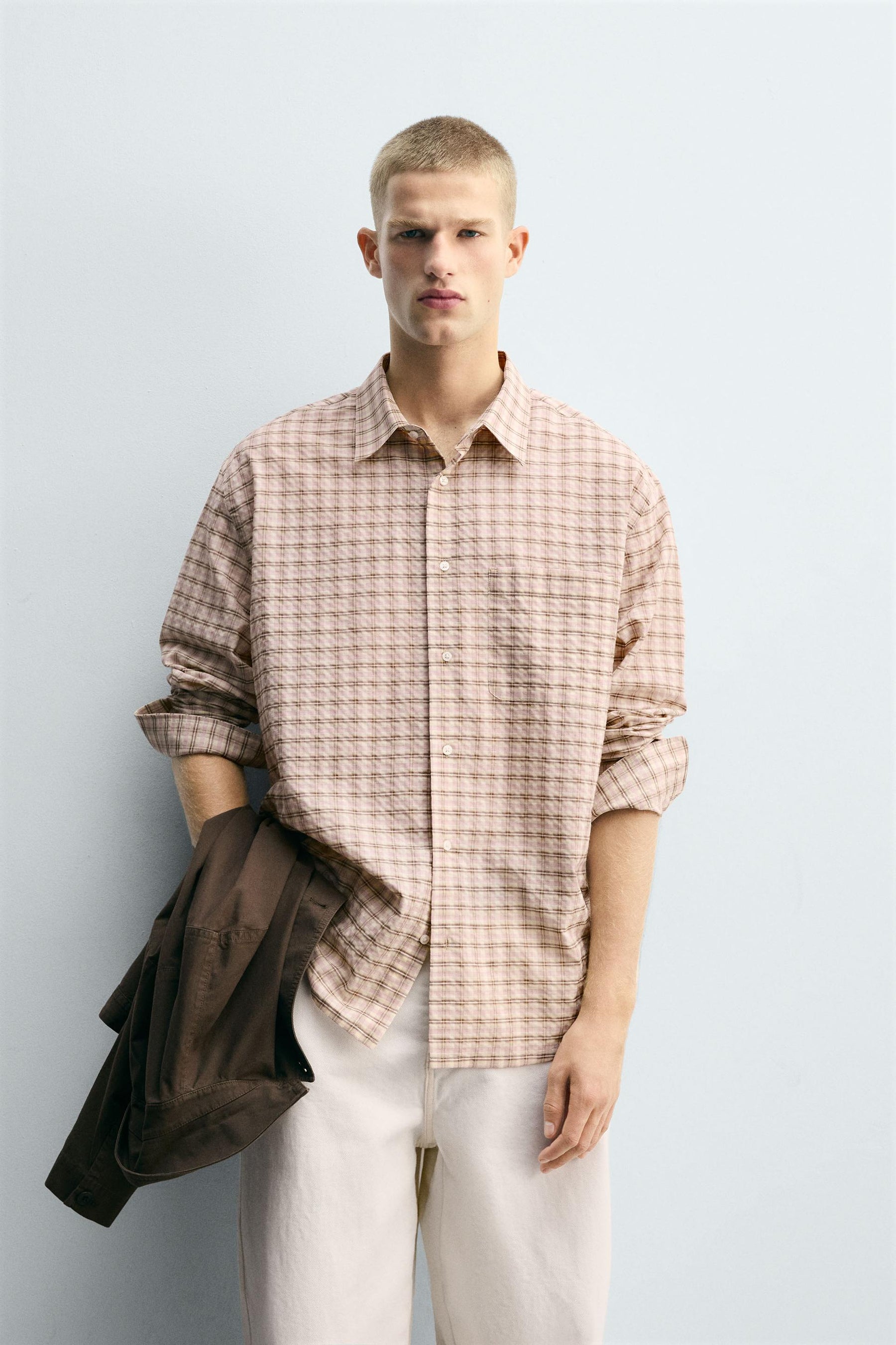 TEXTURED CHECK SHIRT - Image 2