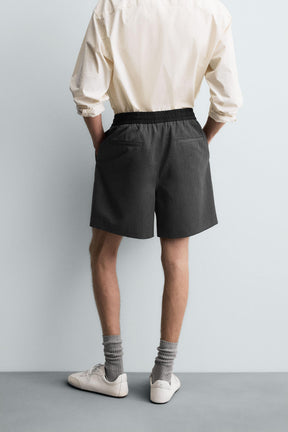 CONTRAST WAIST BERMUDA SHORTS - Image 3